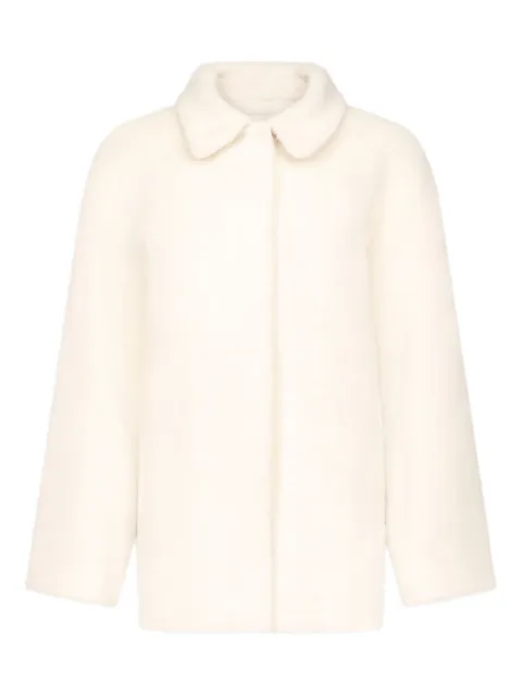 LouLou de Saison Jakob spread-collar alpaca coat