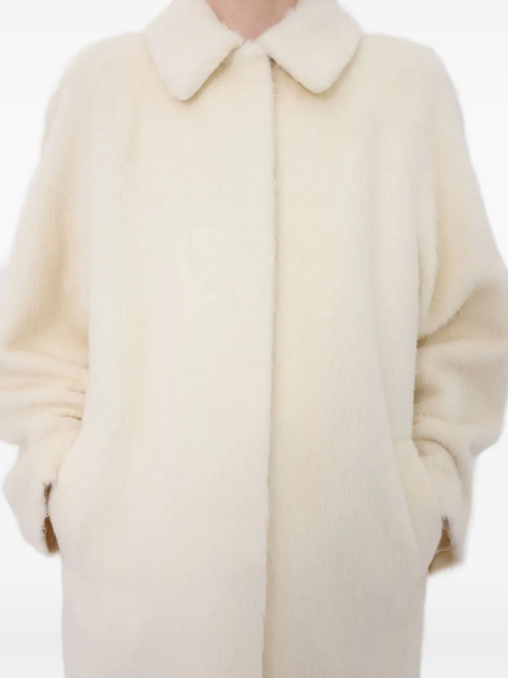 Loulou De Saison Jakob Spread-collar Alpaca Coat In Neutral