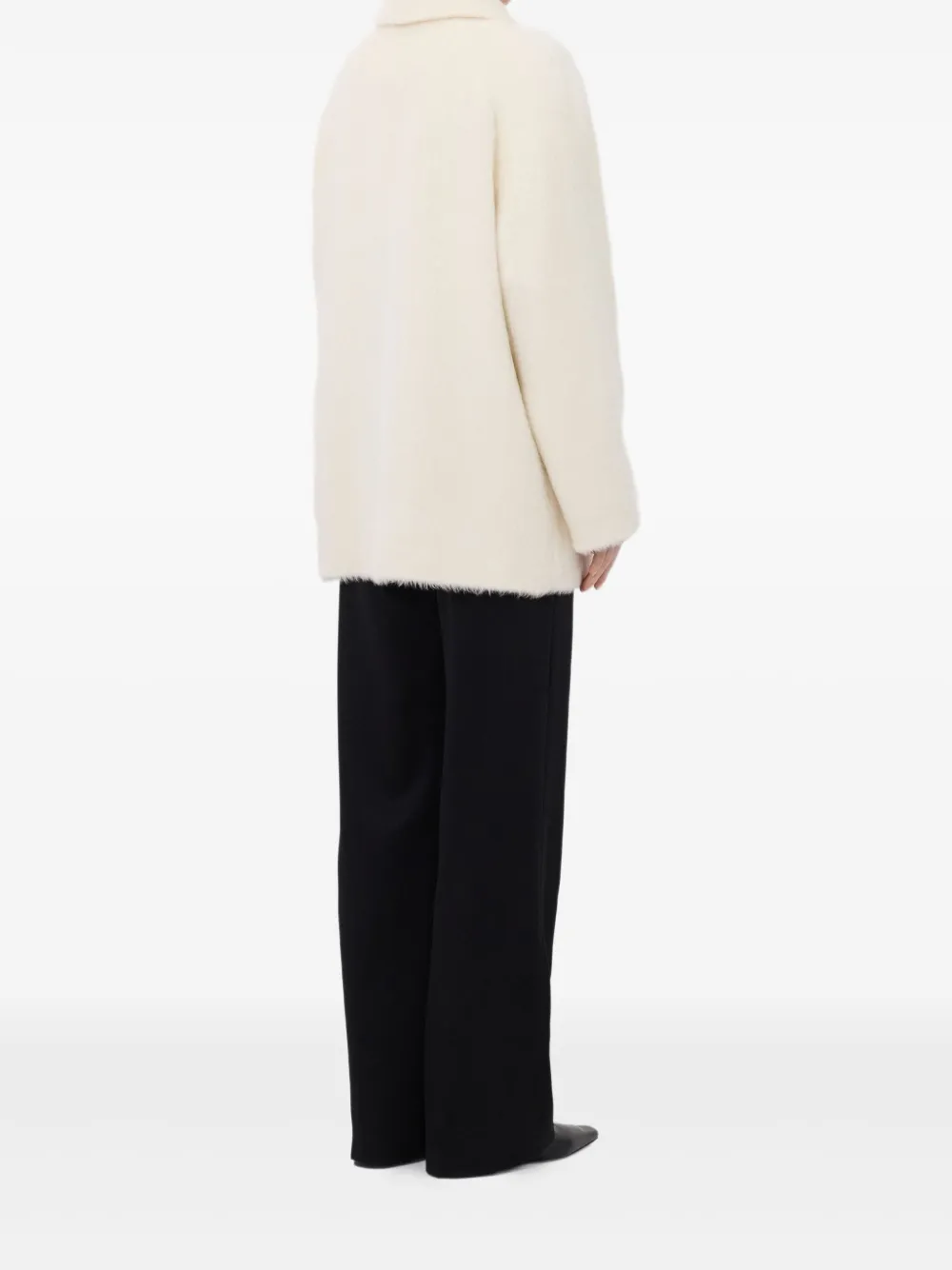 Loulou De Saison Jakob Spread-collar Alpaca Coat In Neutral