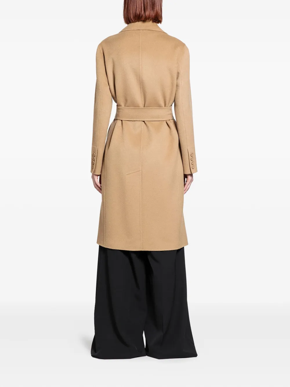 Max Mara Canneti Double-breasted Coat In Neutral