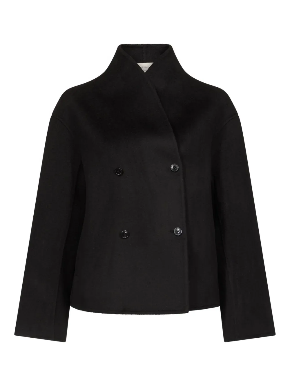 Loulou De Saison Double-breasted Wool Jacket In Black