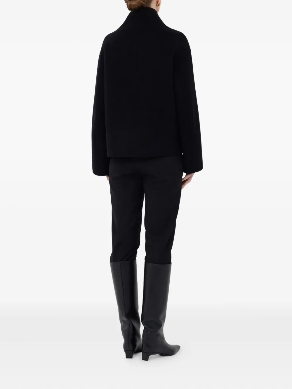 Loulou De Saison Double-breasted Wool Jacket In Black