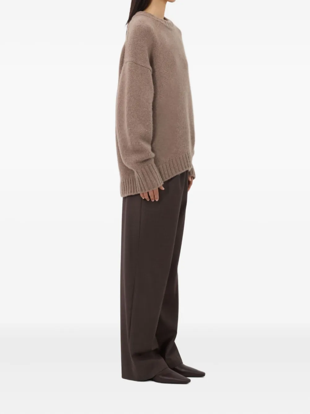 LouLou de Saison Tino crew neck sweater | Knitted Sweaters | Image 2