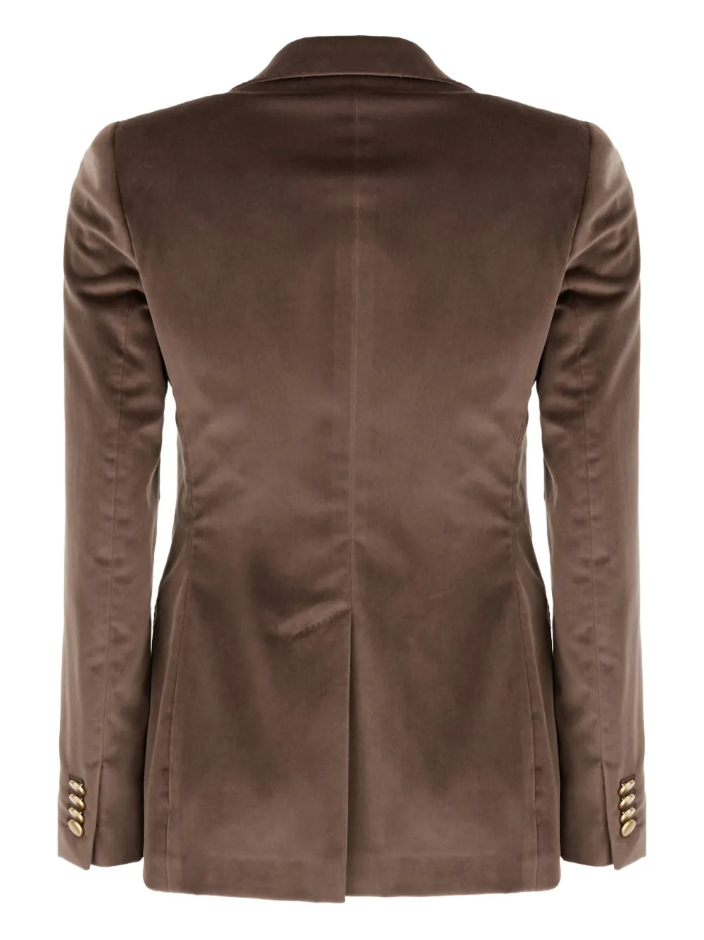 Tagliatore Button Blazer In Brown