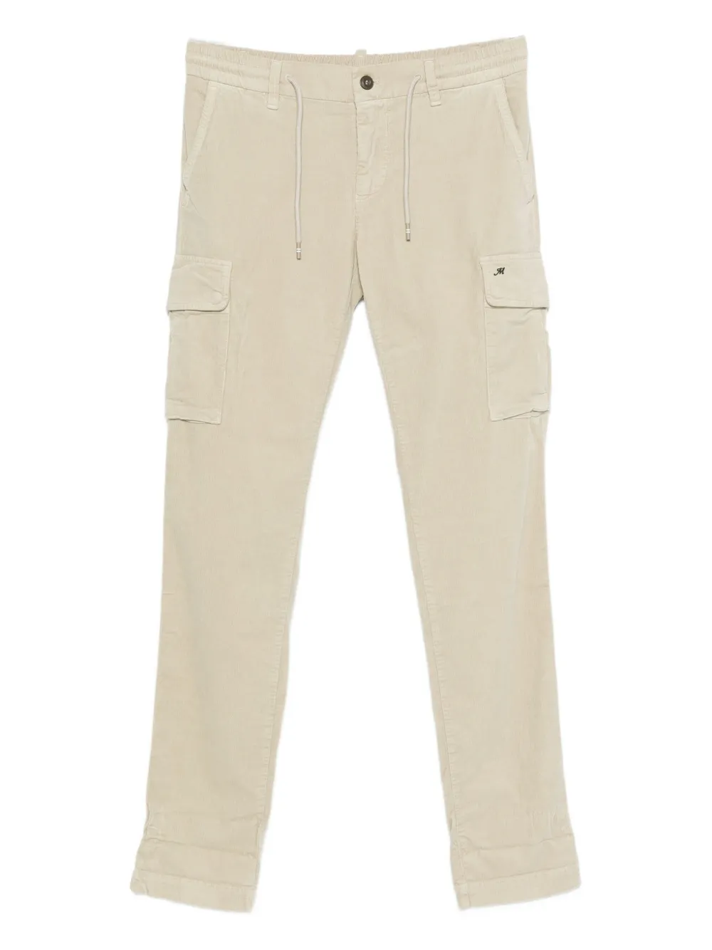 Mason's Drawstring Cargo-pocket Trousers In Neutral