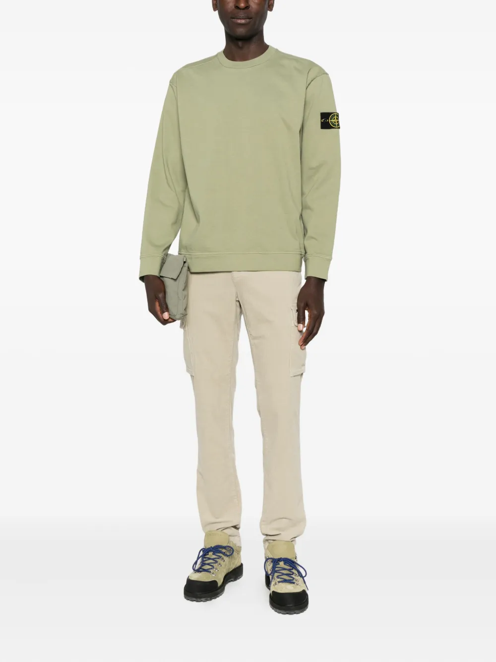 Mason's Broek met cargo zak en trekkoord - Beige