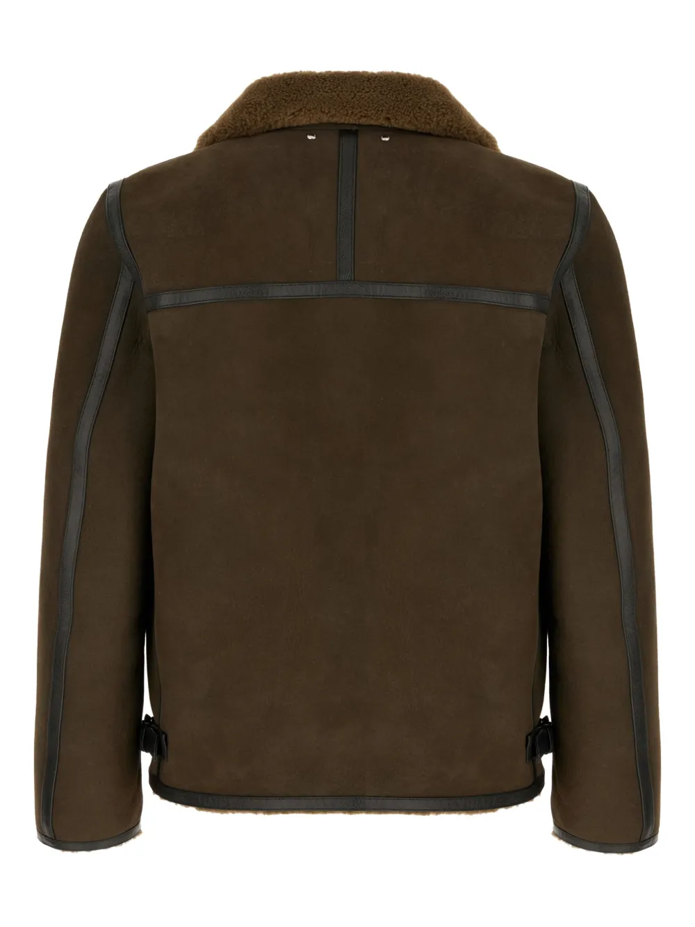 Paul Smith shearling leather-trimmed jacket | Leather Jackets | Image 2