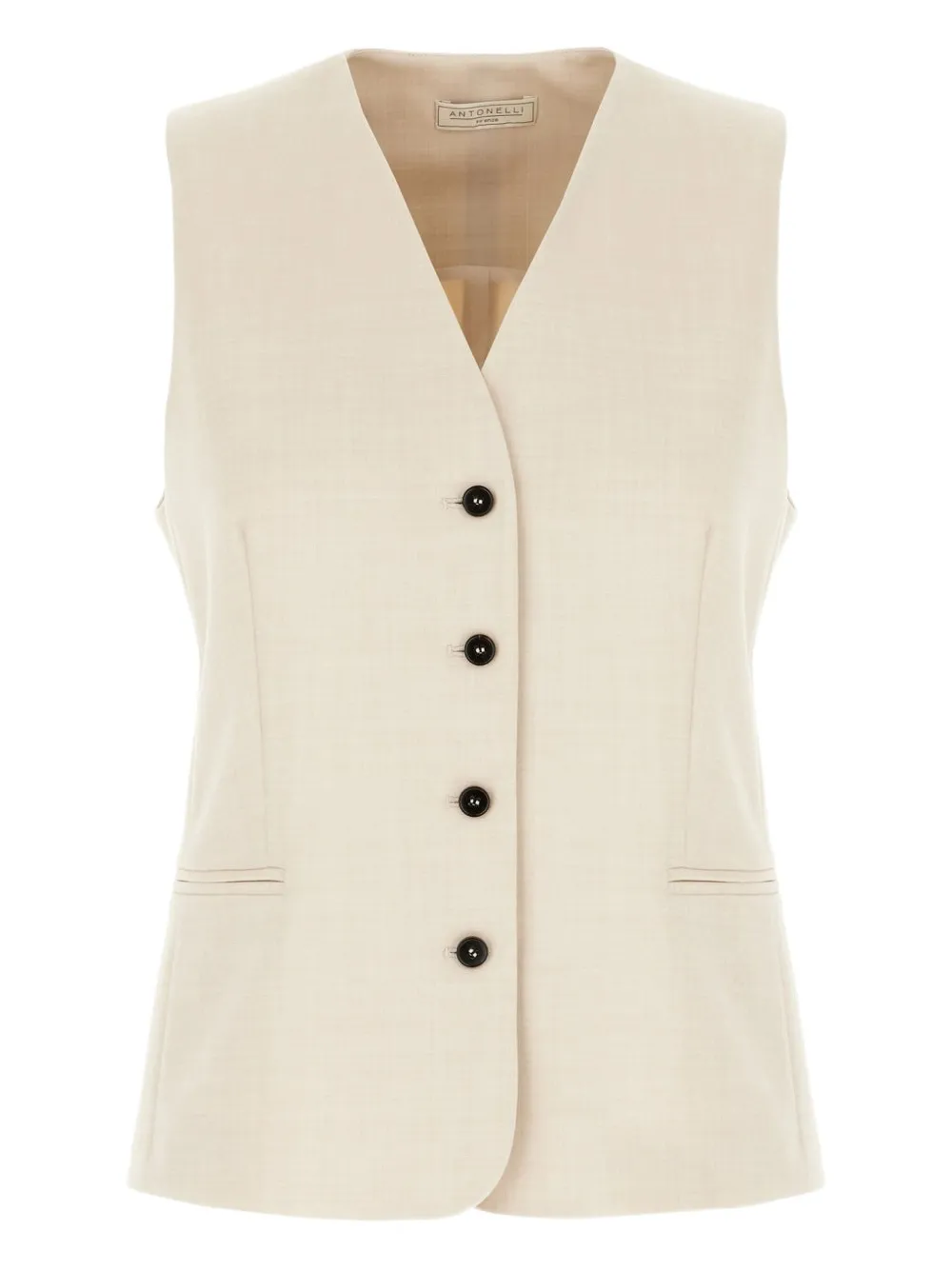 Antonelli Buttoned Vest In Neutral