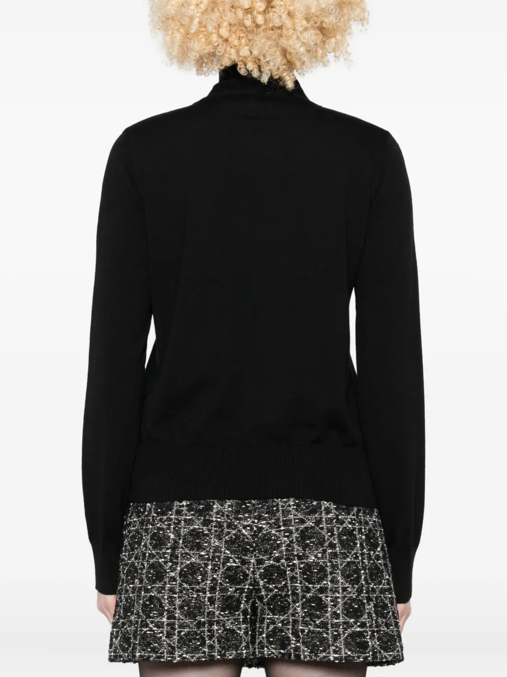 Liviana Conti Tie-detail Sweater In Black