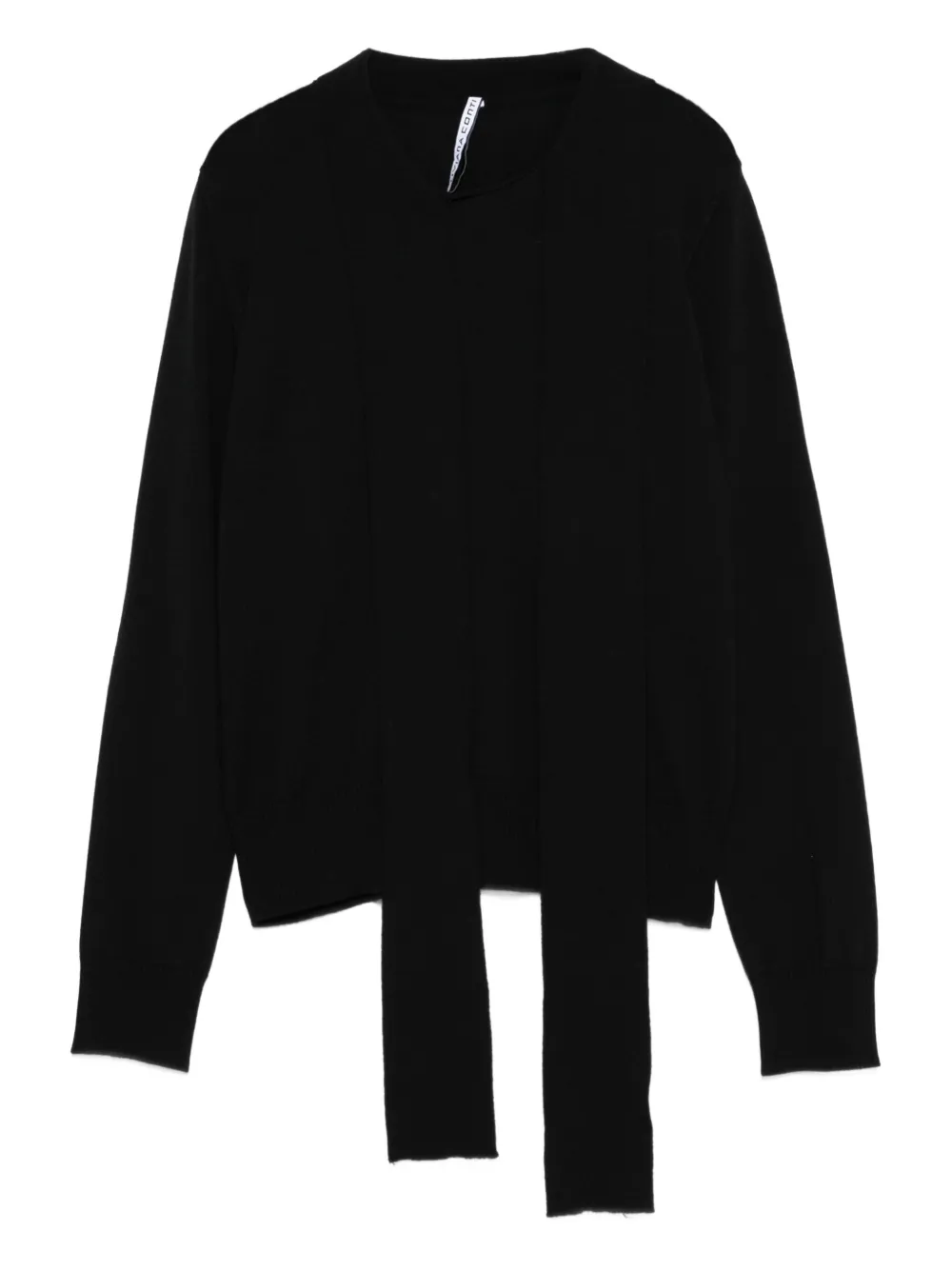 Liviana Conti tie-detail sweater | Black | Image 1