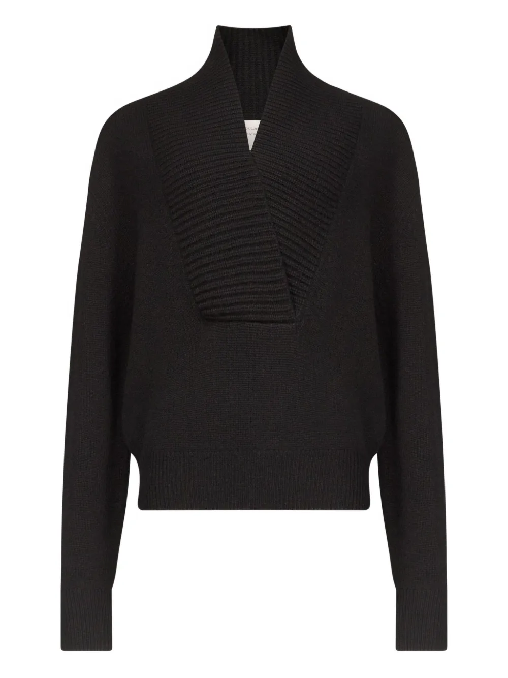 LouLou de Saison ribbed V-neck sweater | Black | Image 1