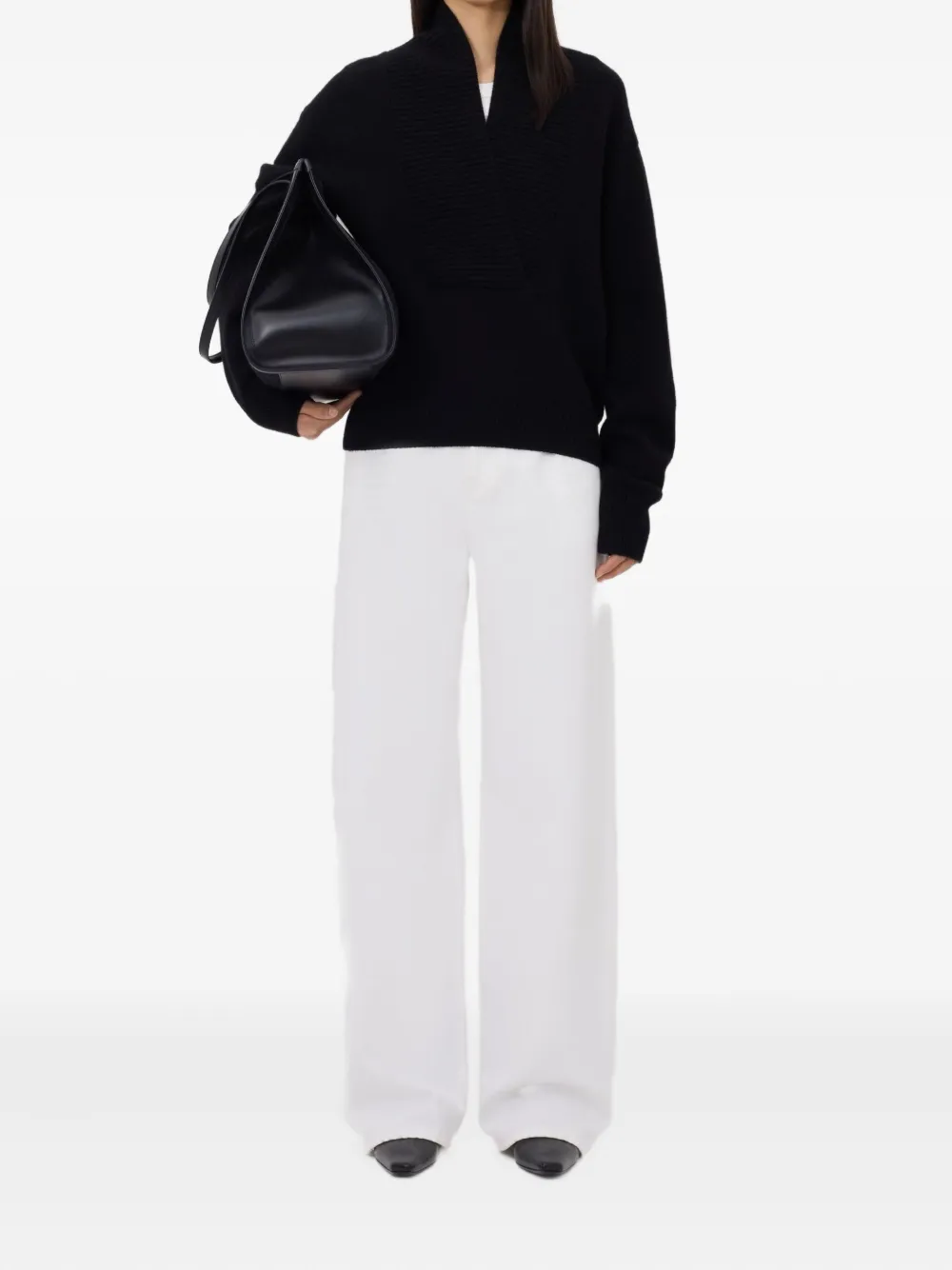 LouLou de Saison ribbed V-neck sweater | Knitted Sweaters | Image 2