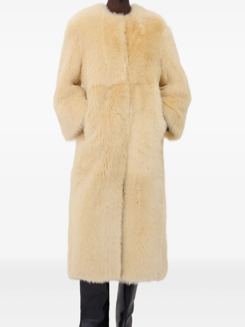 LouLou de Saison Siba panelled coat | Faux Fur & Shearling Coats | Image 2