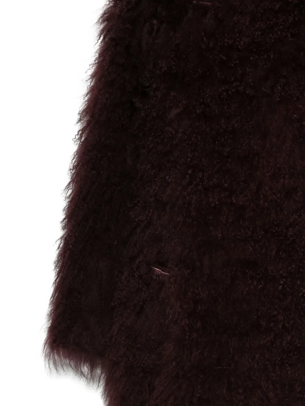 Simonetta Ravizza Lamb Fur Jacket In Burgundy