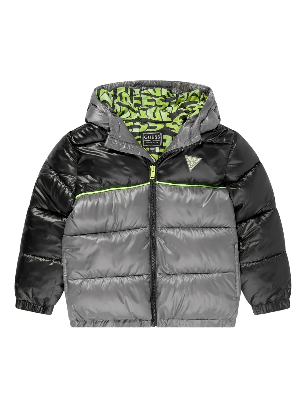 Guess kids hooded jacket Grijs