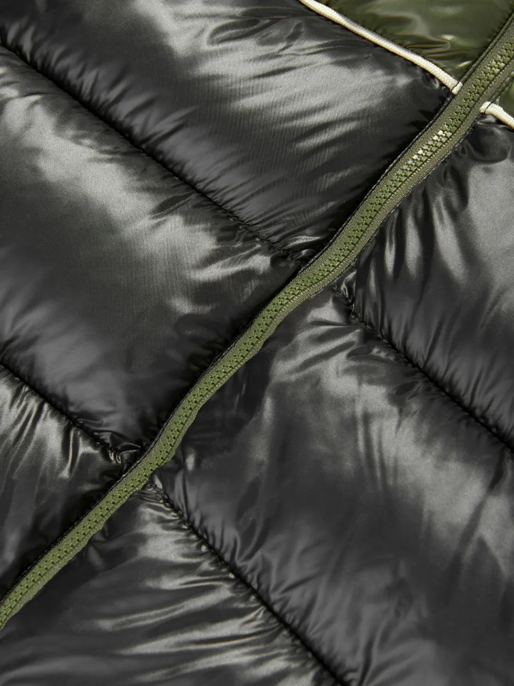 guess kids paneled padded jacket Groen