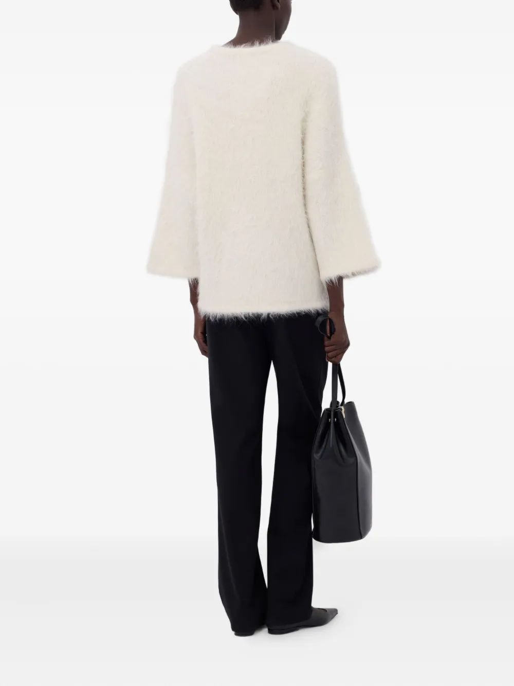 LouLou de Saison Trui met klokmouwen Beige