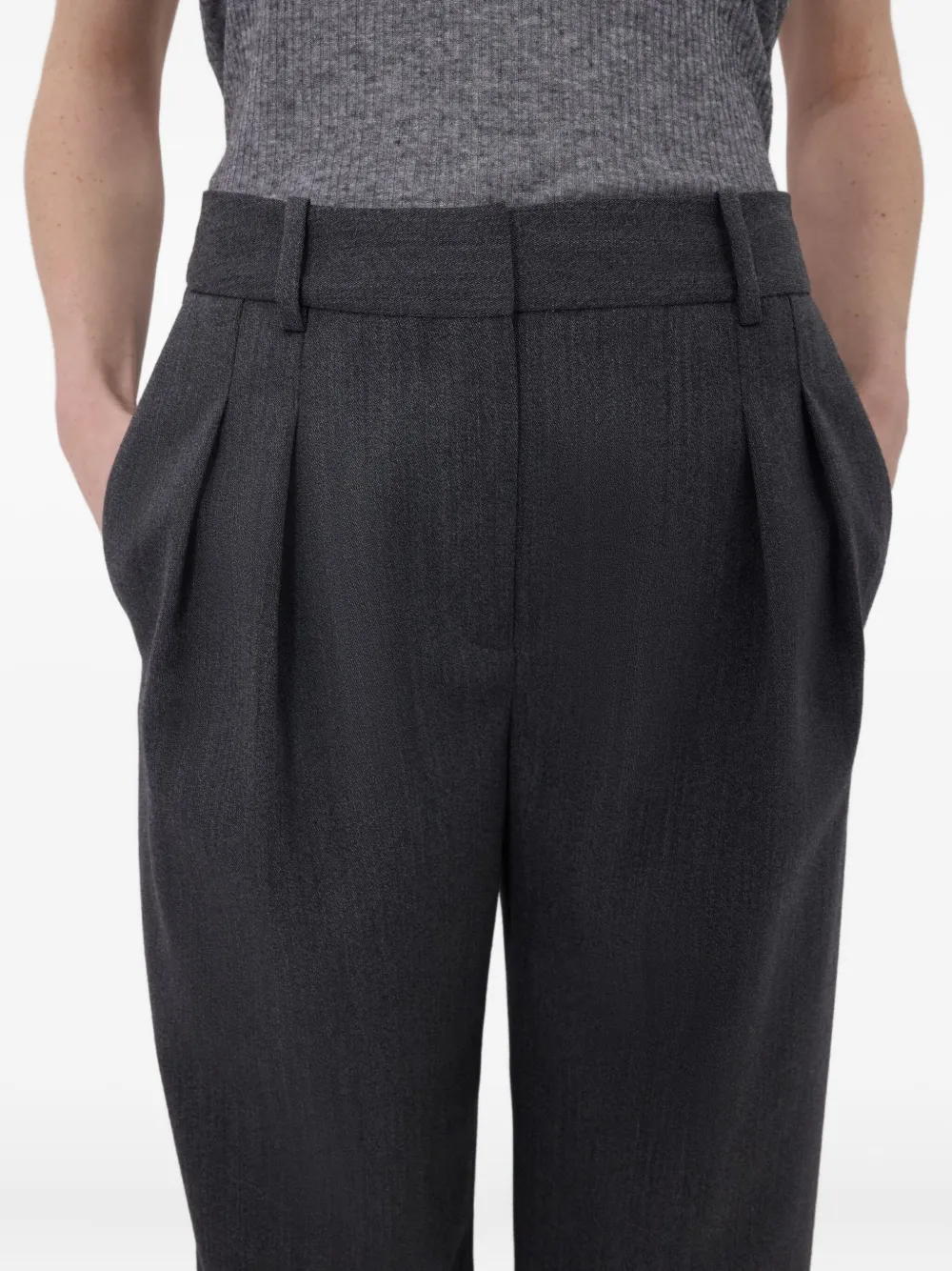 LouLou de Saison Tara wollen plooibroek Grijs