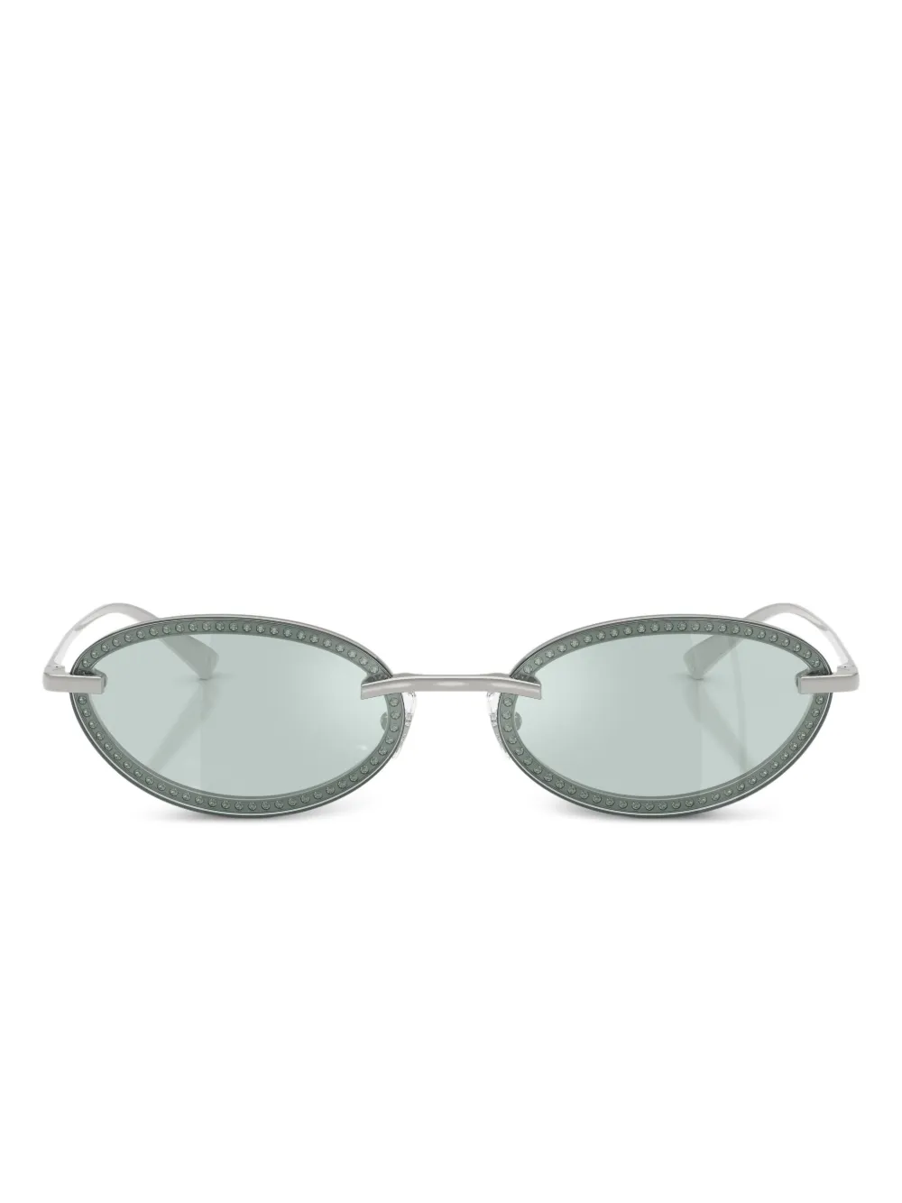 Jimmy Choo Eyewear Occhiali da sole ovali - Argento