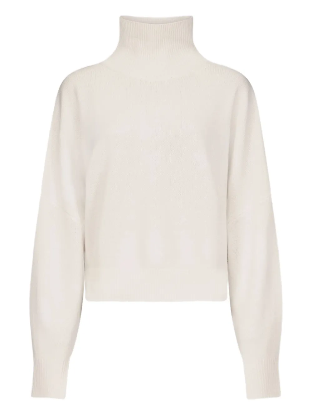 Loulou De Saison Ribbed-collar Cashmere Sweater In White