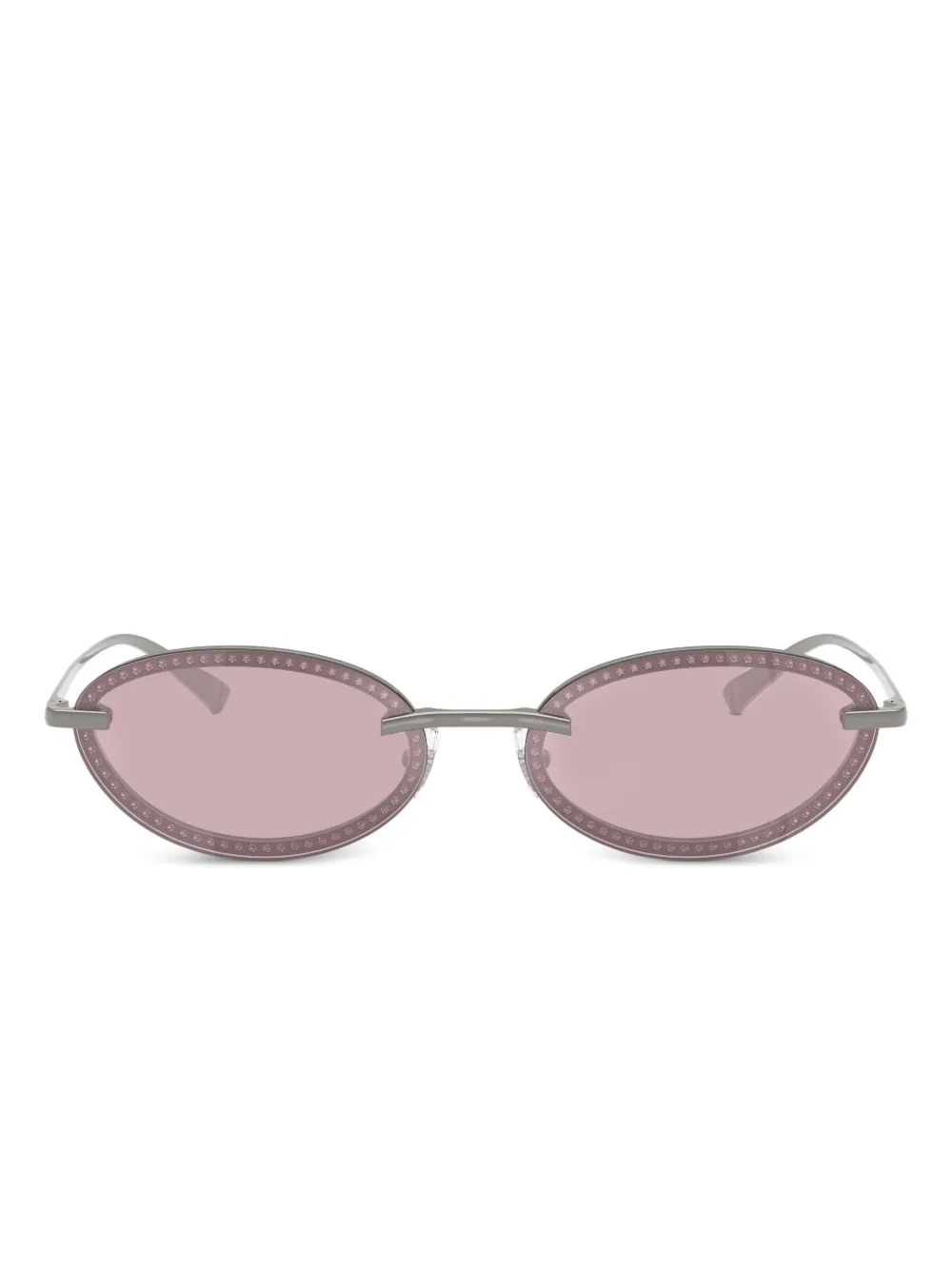 Jimmy Choo Eyewear oval-frame sunglasses | Silver | Image 1