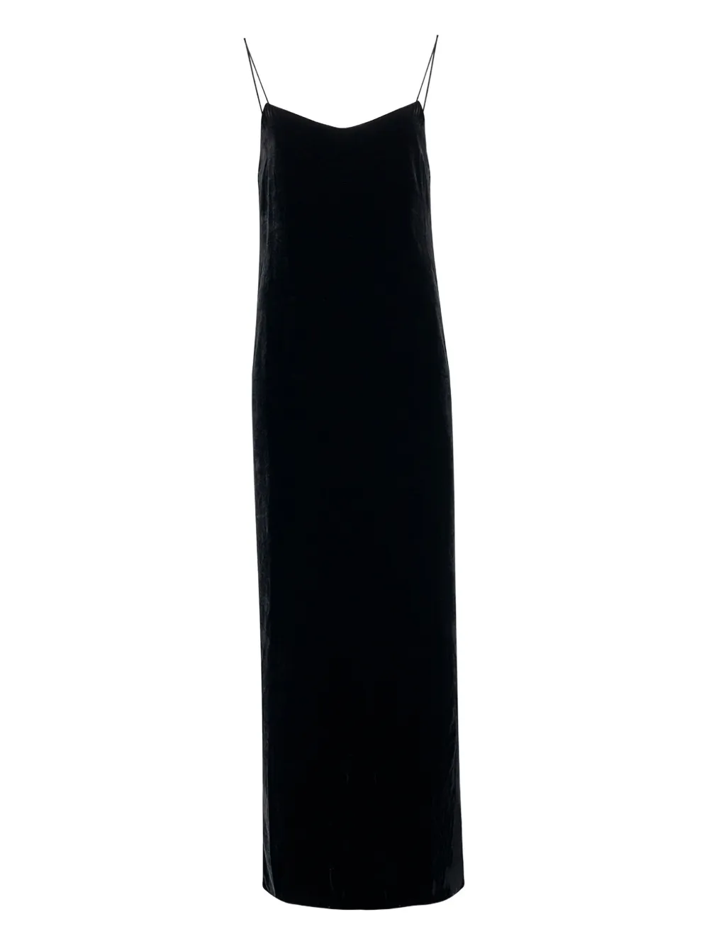 Andrea Ya'aqov Sleeveless Velvet Midi Dress In Black