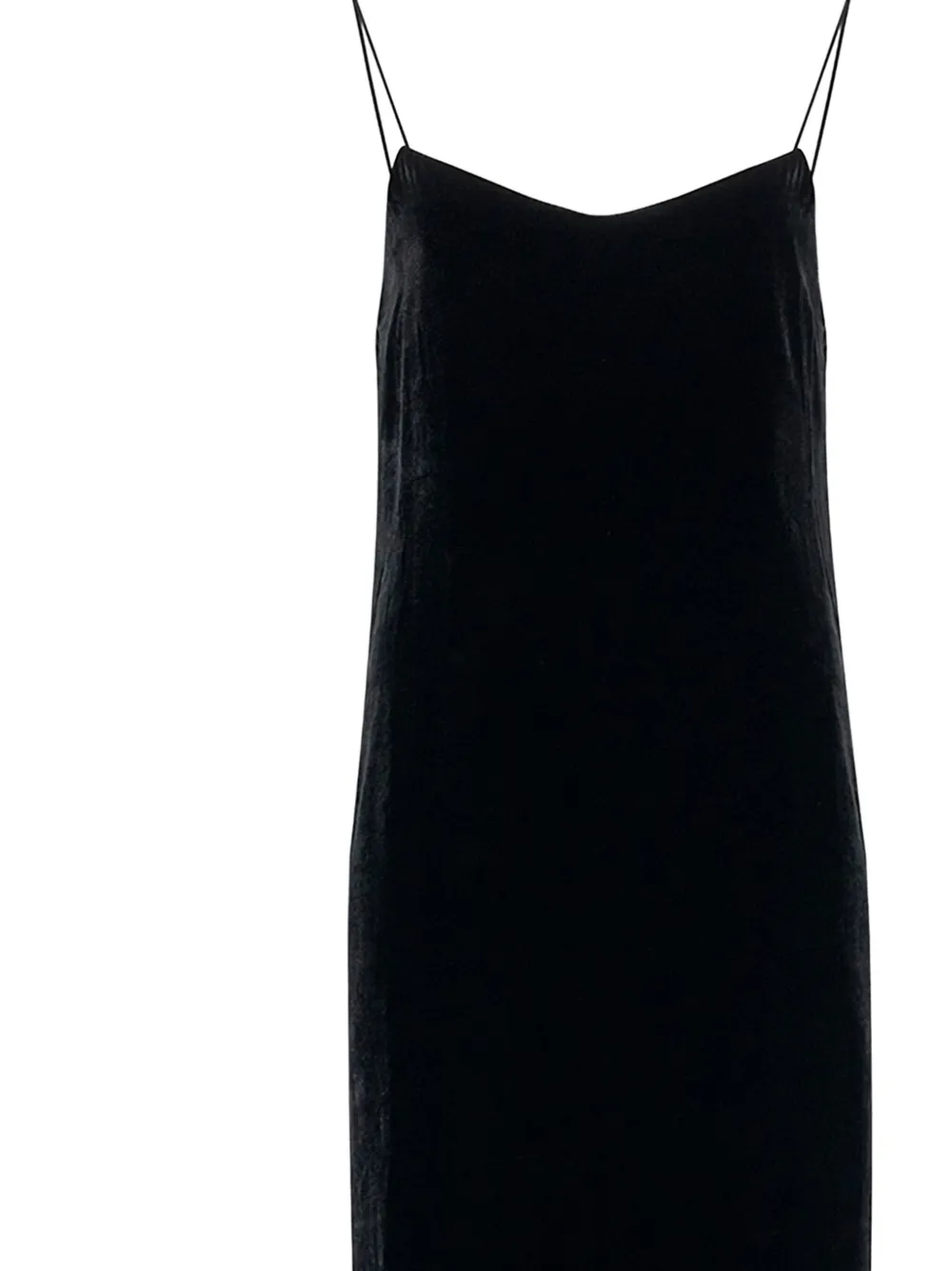 Andrea Ya'aqov Sleeveless Velvet Midi Dress In Black