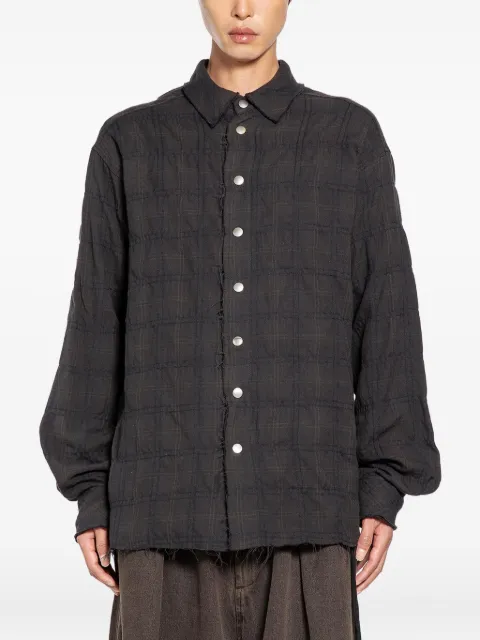Andrea Ya'aqov check-pattern long-sleeve shirt