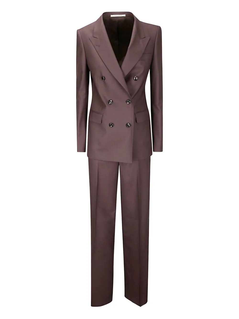 Tagliatore double-breasted trouser suit | Brown | Image 1