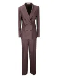 Tagliatore double-breasted trouser suit - Brown