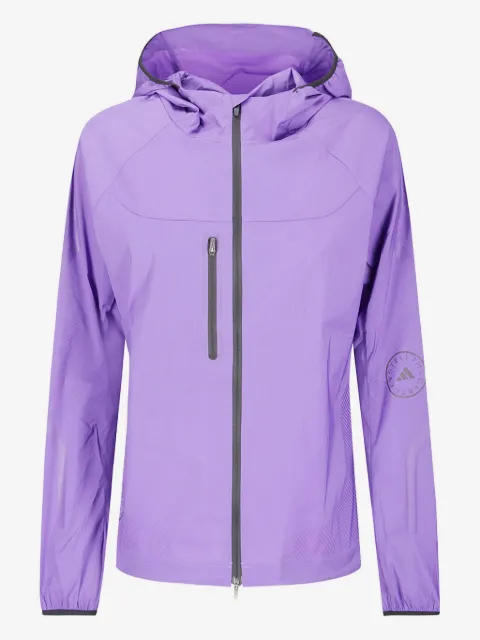 adidas by Stella McCartney hooded zip-front running jacket