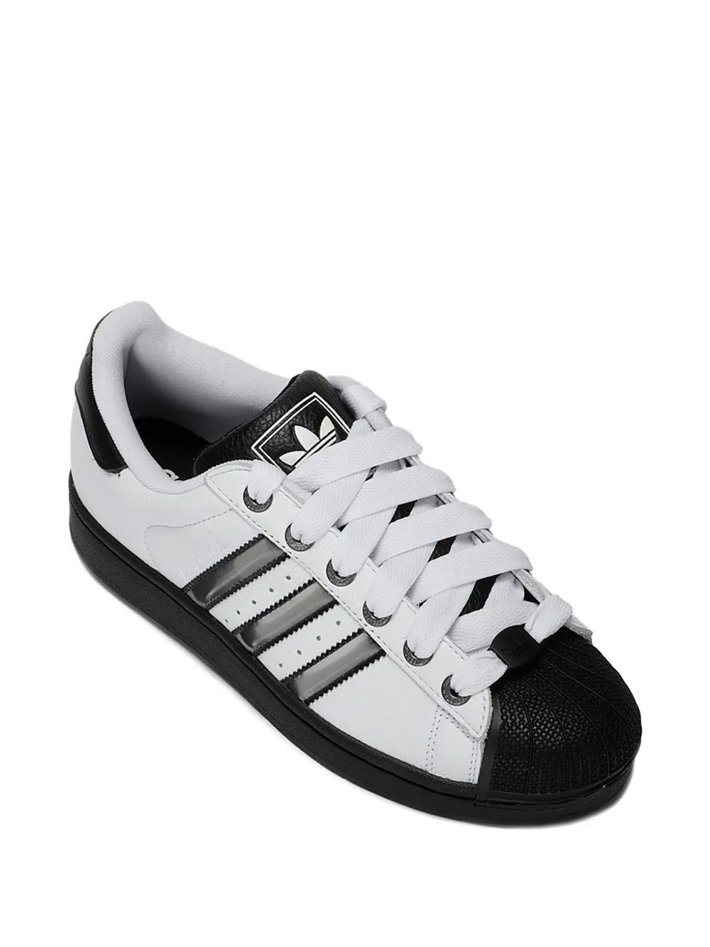 adidas Superstar II shell-toe striped sneakers White