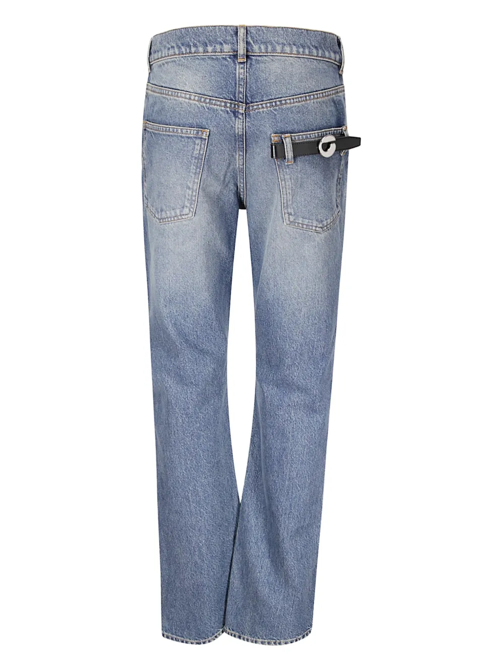 Coperni leather-belt pocket jeans - Blauw