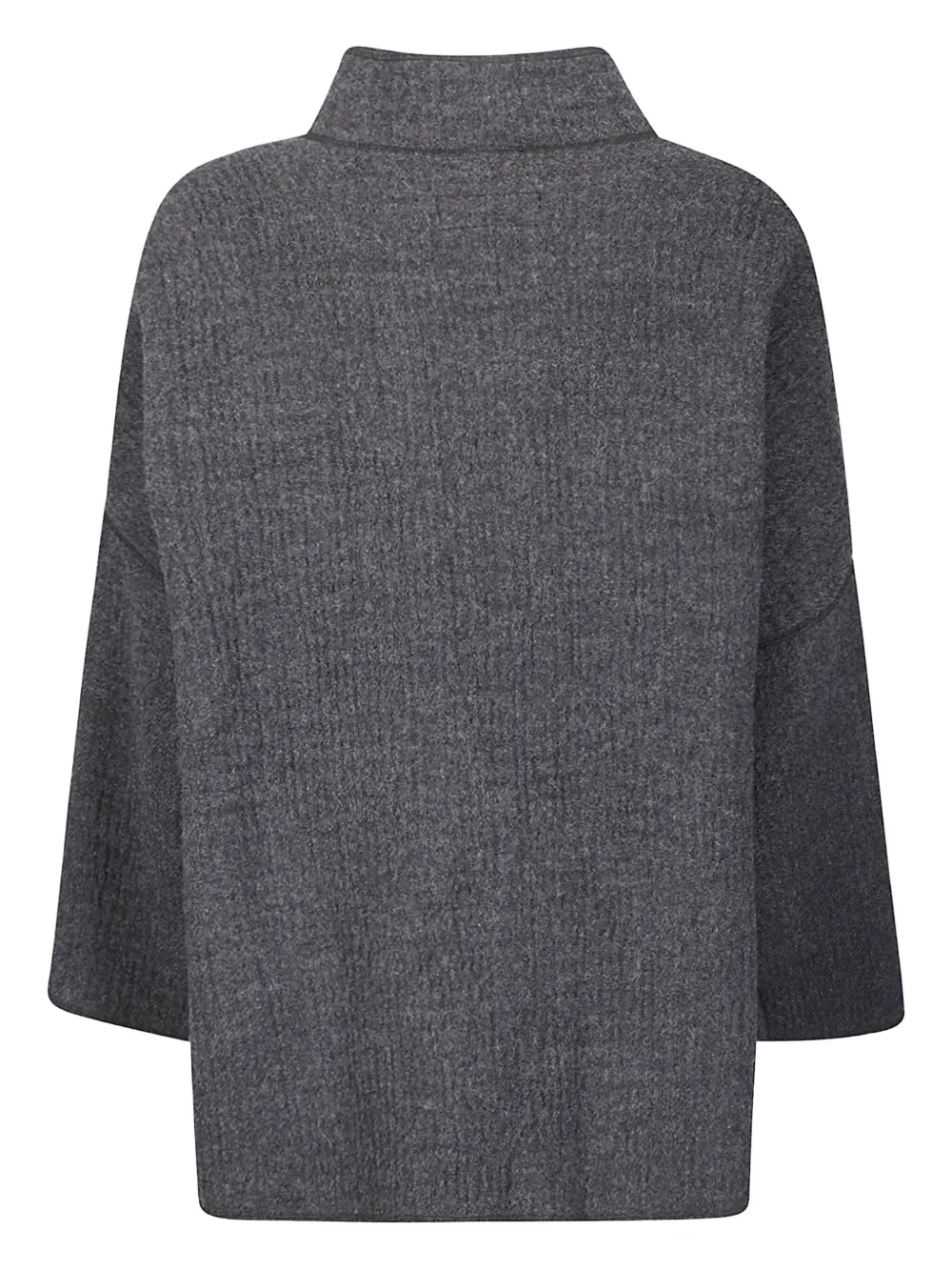 Labo Art Mandarin-collar Buttoned-up Jacket In Gray