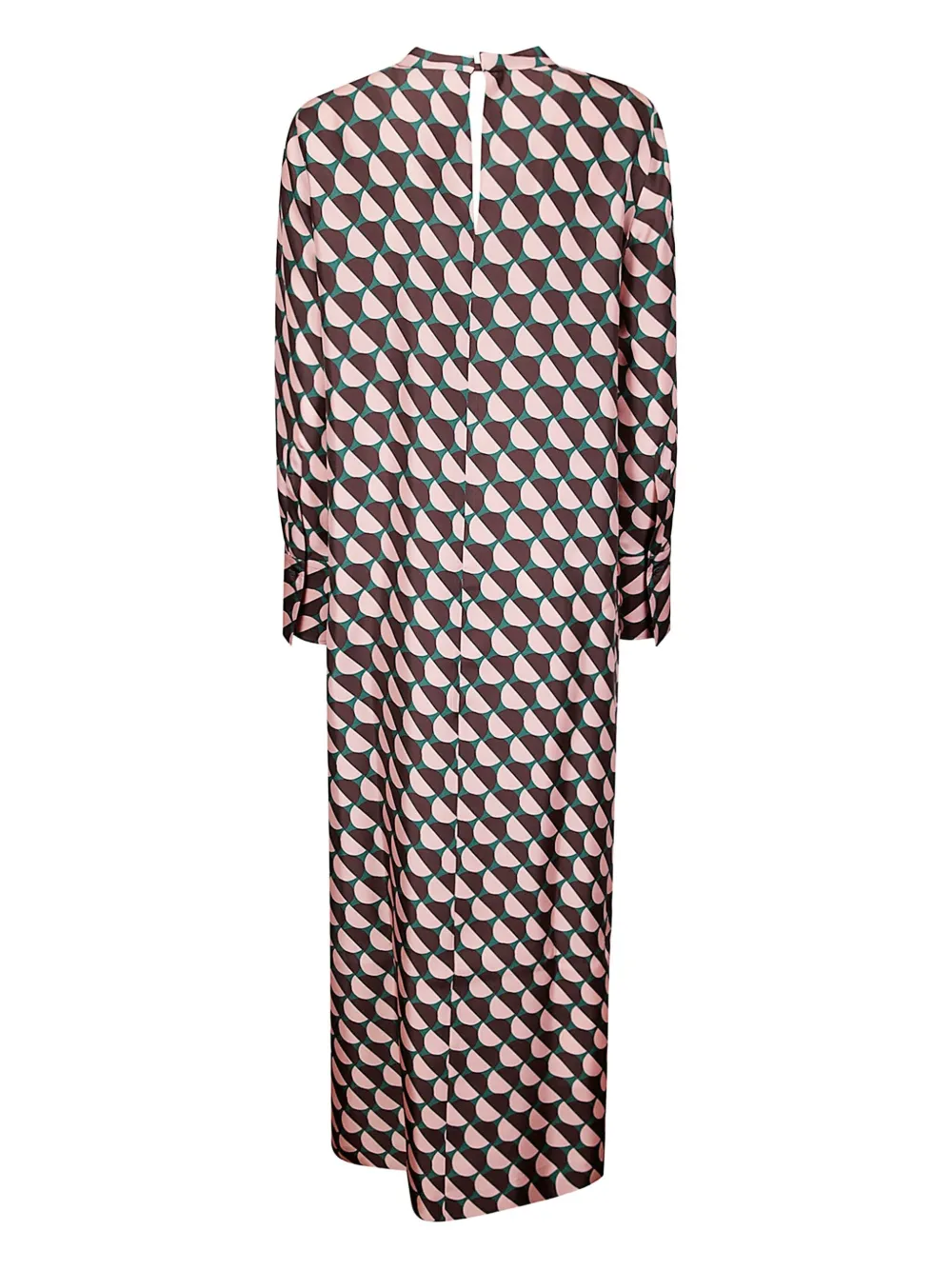 Alberto Biani geometric-print dress - Roze