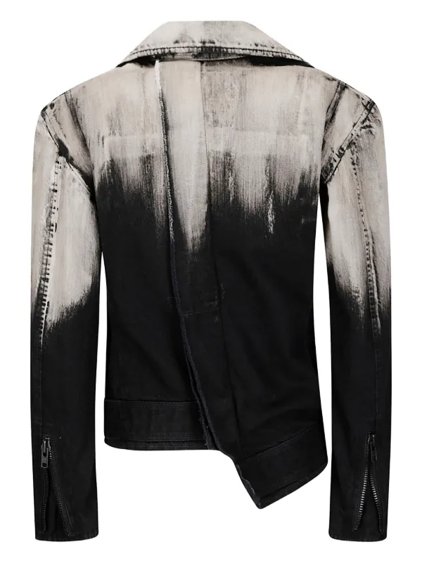 Yohji Yamamoto グラデーション ライダースジャケット | ブラック