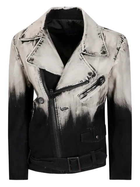 Yohji Yamamoto ombré biker jacket