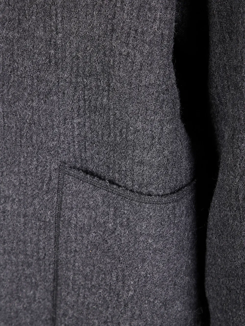 Labo Art Mandarin Collar Blazer With Button Fastening In Gray