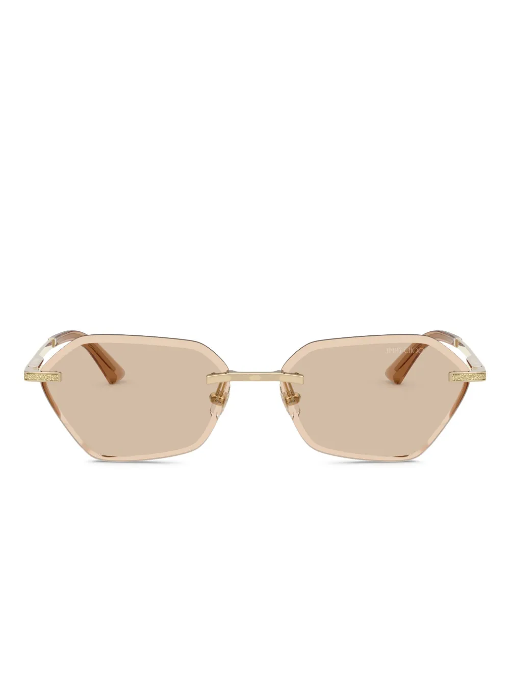 Jimmy Choo Eyewear Occhiali da sole JC4022J geometrici - Toni neutri