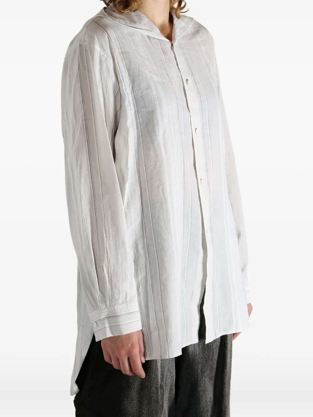 Y's Striped Shirt In White