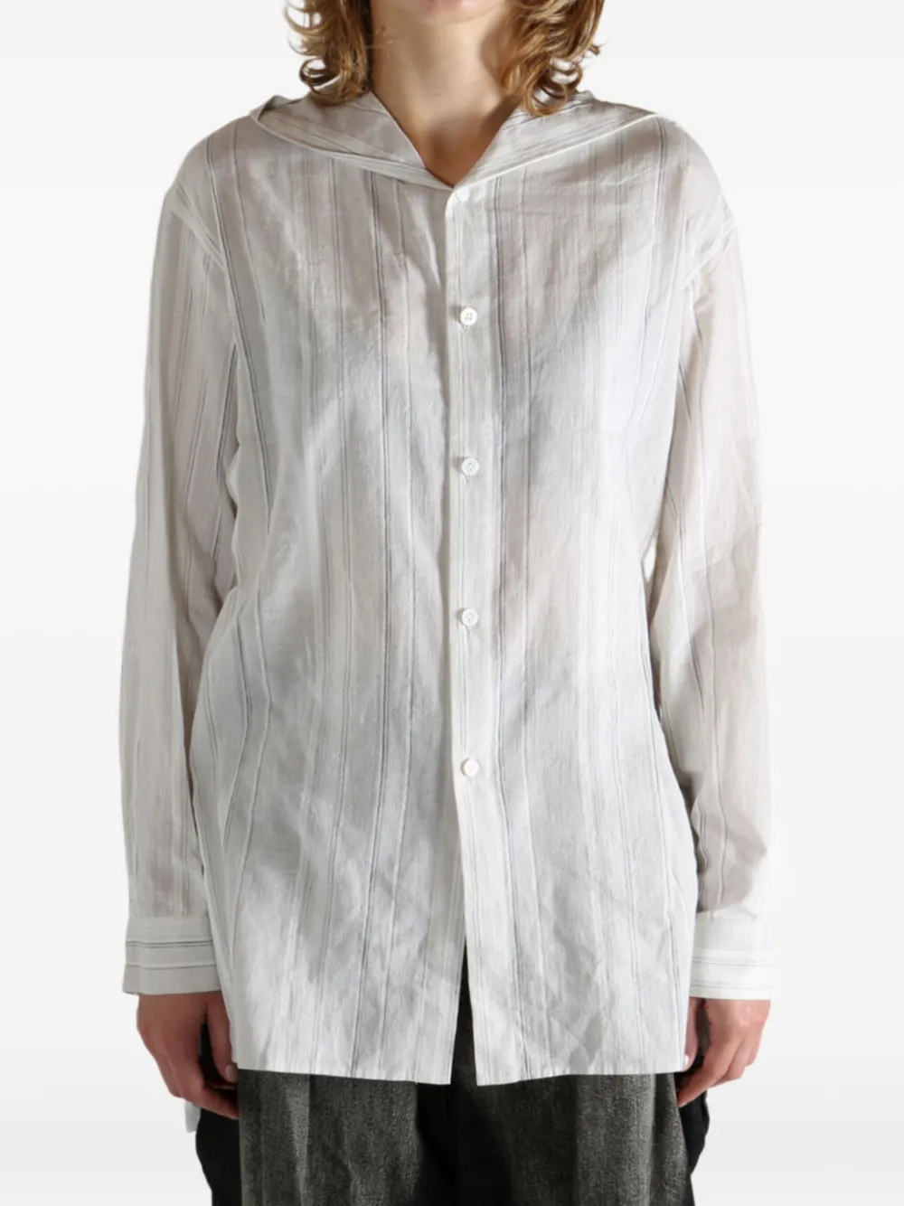 Y's Striped Shirt In White