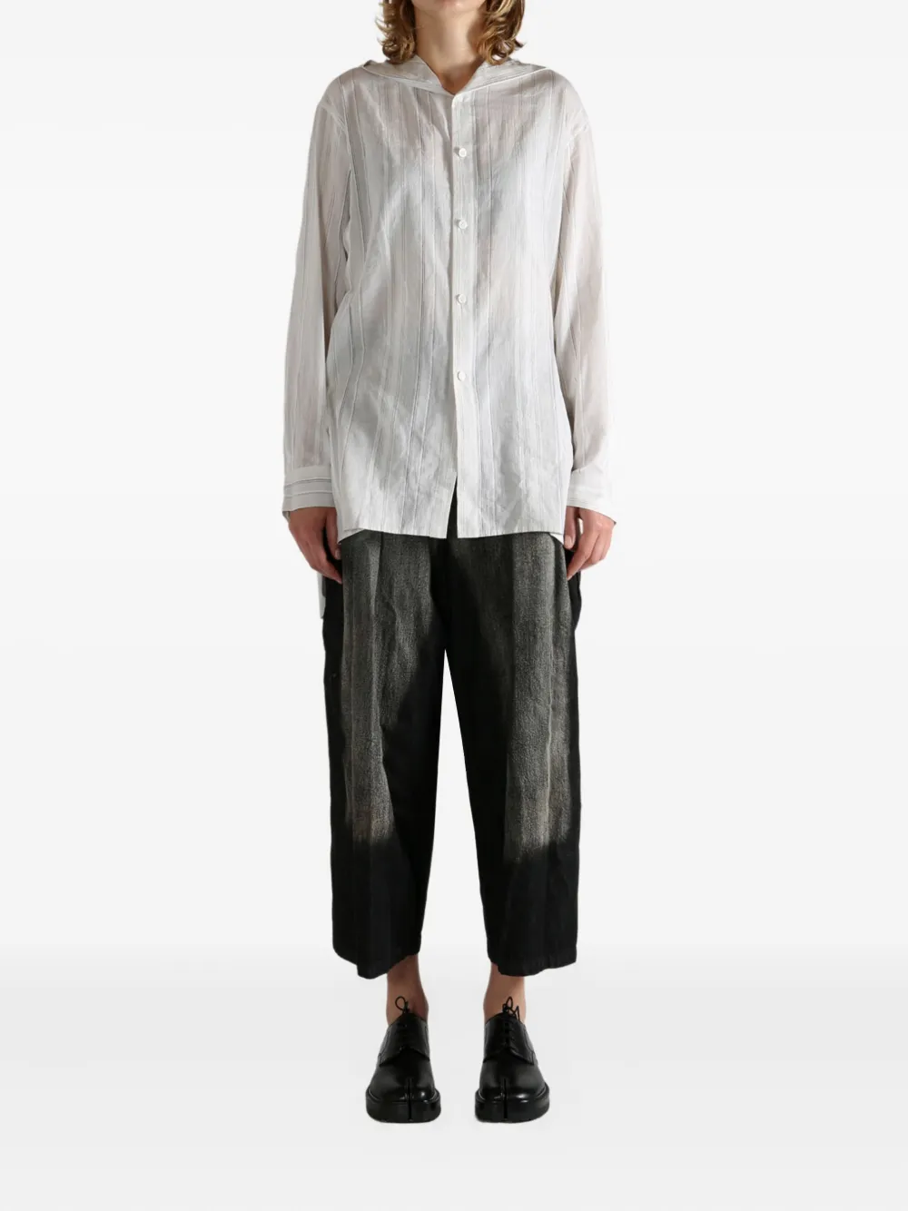 Y's striped shirt - Wit