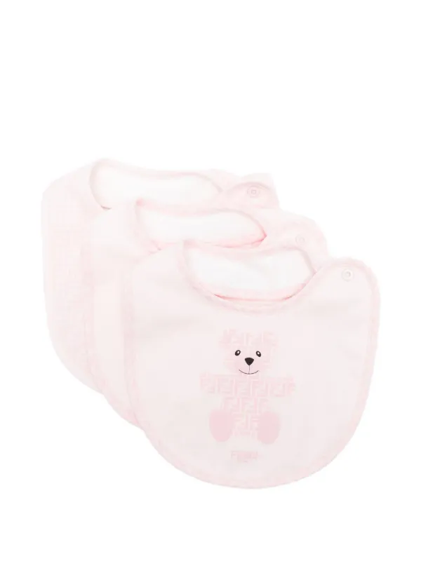 Fendi Kids モノグラム スタイ セット | ピンク | FARFETCH JP