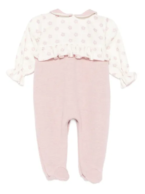 La Stupenderia floral-print ruffled rompers