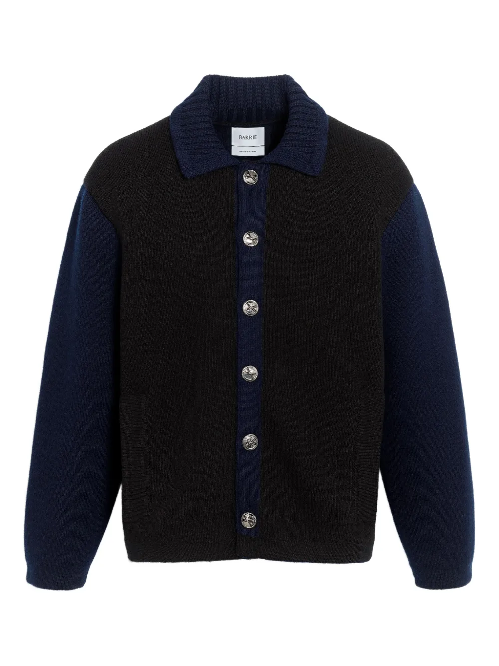 Barrie colour-block button cardigan | Black | Image 1