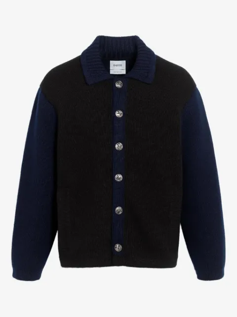 Barrie colour-block button cardigan