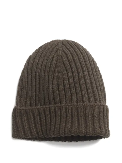 Barrie ribbed cashmere beanie
