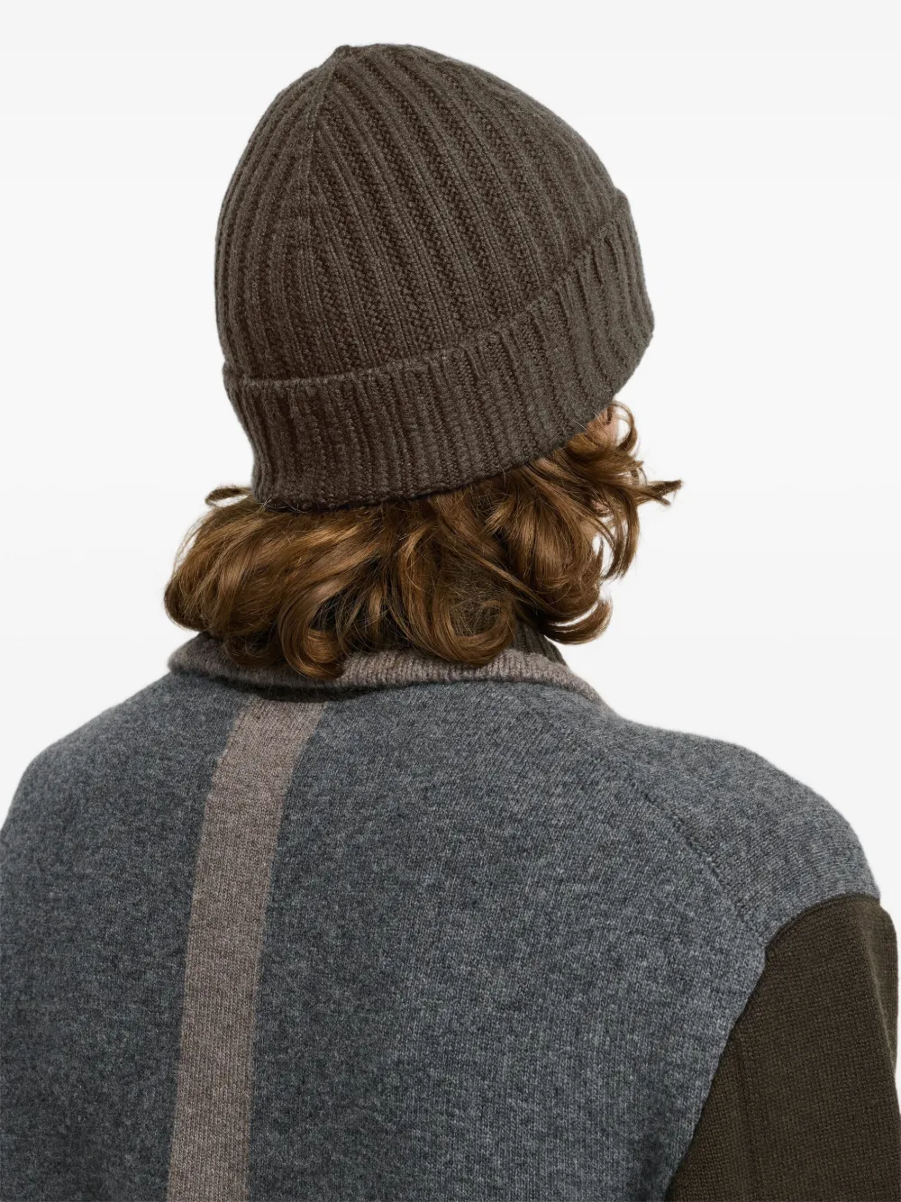 Barrie ribbed cashmere beanie | Men | Image 2