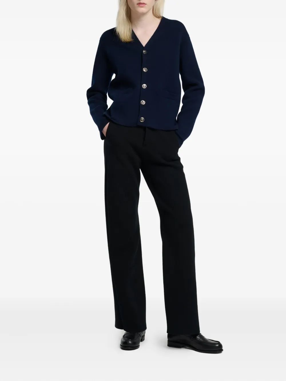 Barrie V-neck button cardigan | Cardigans | Image 2