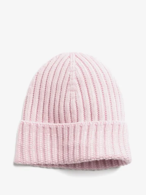Barrie gorro de cachemira tejido de canalé